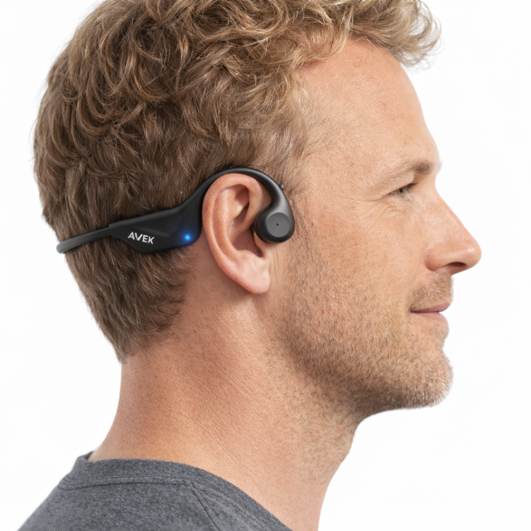 Open-ear trådløse høretelefoner – knogleledning – Bluetooth
