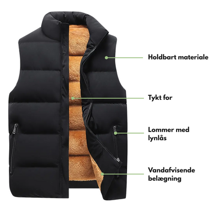 Herre Thermo Bodywarmer – Foret – Outdoor Efterår/Vinter