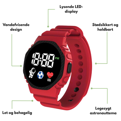 Børne Sportsur – Elektronisk – Vandtæt & LED Display