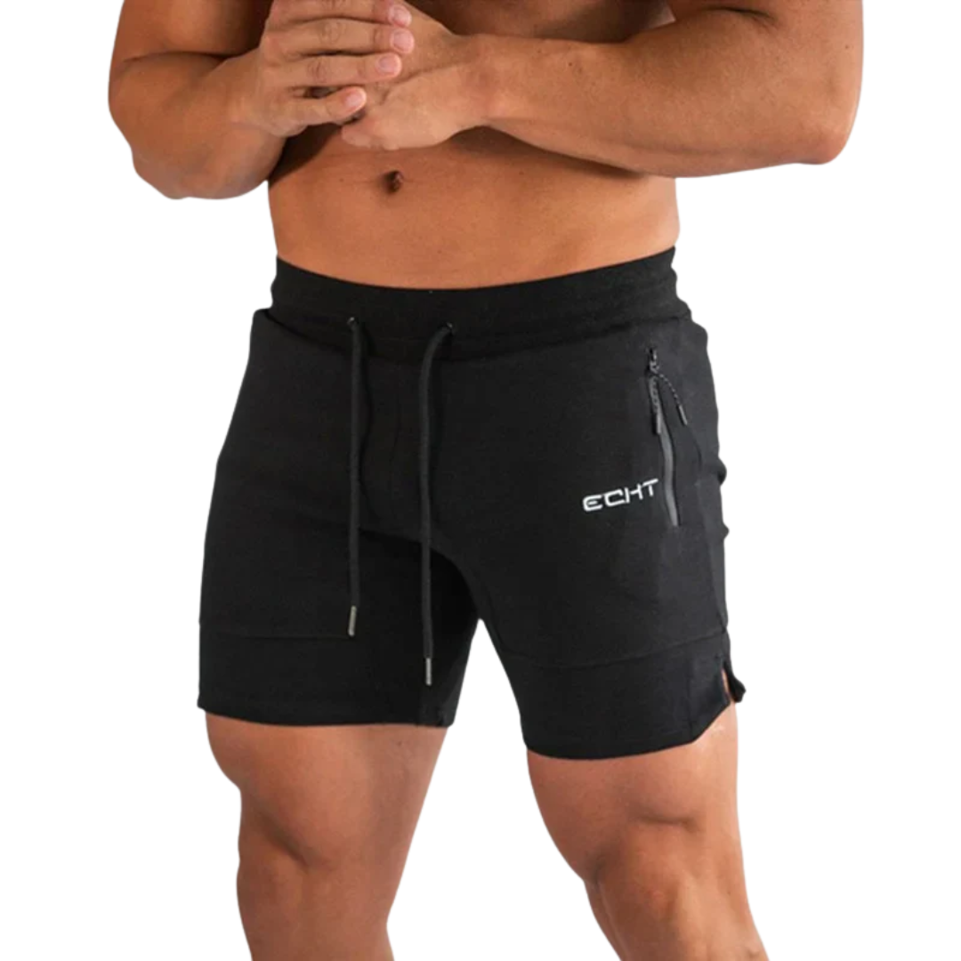 Herre sportshorts – lynlåslommer & hurtigttørrende – træning