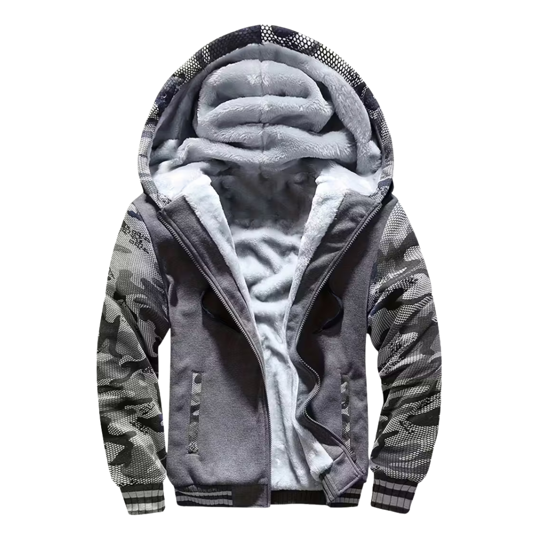 Herre Fleece Vest – Med Hætte – Foret