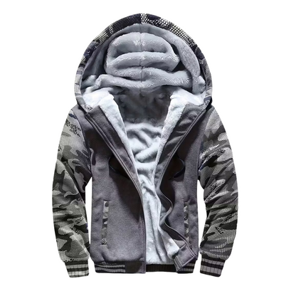 Herre Fleece Vest – Med Hætte – Foret