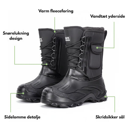 Herre Vinterstøvler – Letvægts – Skridsikre & Varm Foret