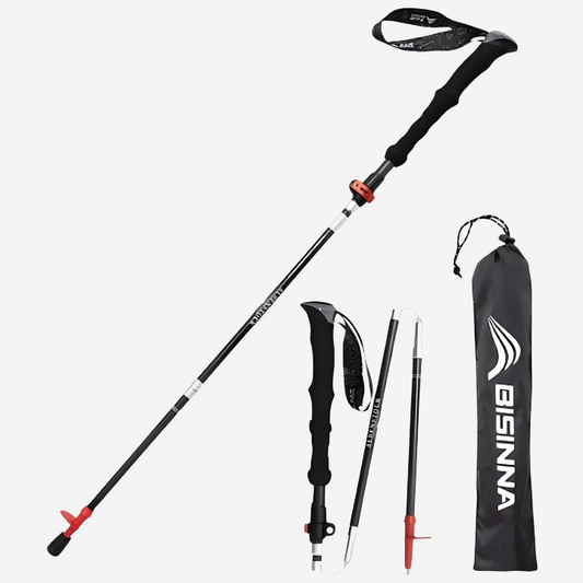 Sammenklappelige Vandrestave – Ultralette Carbon – 2-Delte – Nordic Walking