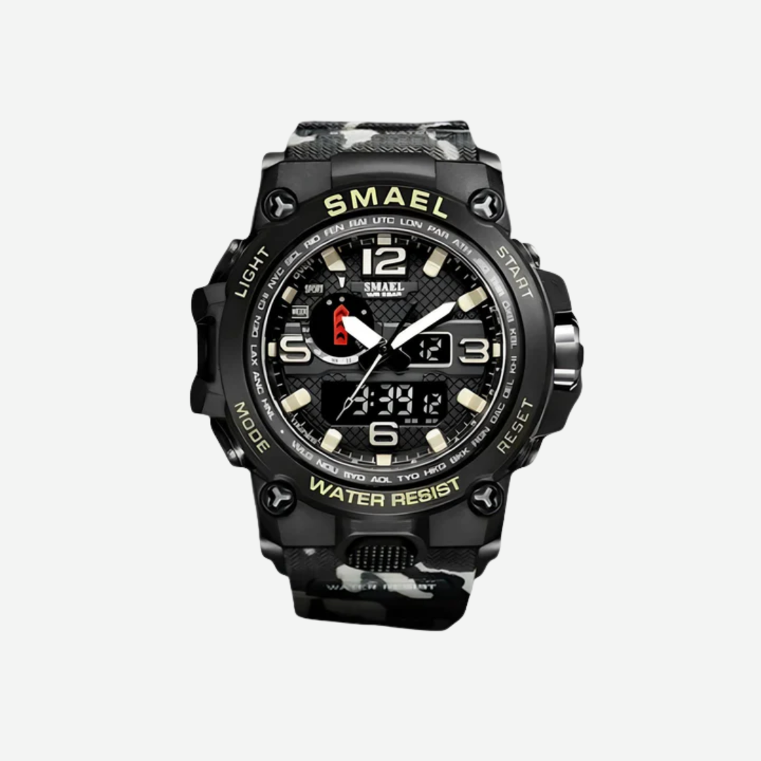 Herre Outdoor Ur med Kompas – Survival, Sport & Bjergture