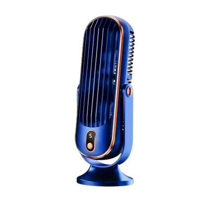 Bærbar Ventilator & Luftkøler – USB-Genopladelig, 5 Hastigheder & 720° Køling
