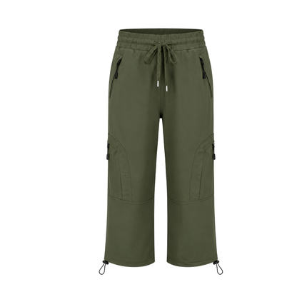 Dame Outdoor Capri – Åndbare Stretch Vandrebukser med Lynlåslommer
