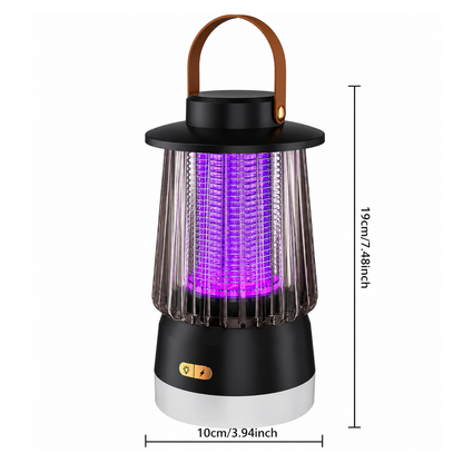 Myggelampe & Campinglampe 2-i-1 – Støjsvag Myggefanger – Terrasse