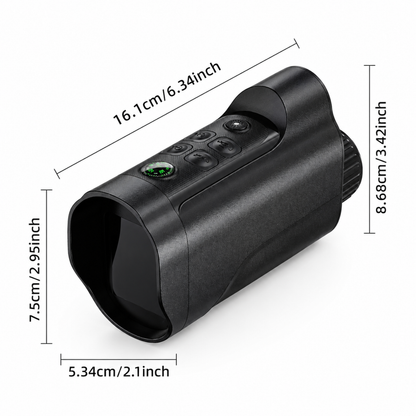 Natkikkert med 10x Zoom – USB-Genopladelig, Infrarød & med Kompas