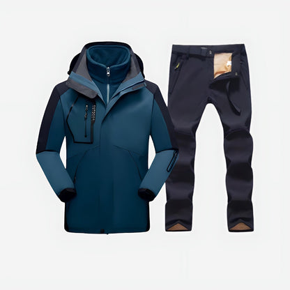 Herre Softshell Sæt – Outdoor Jakke – Vandrebukser