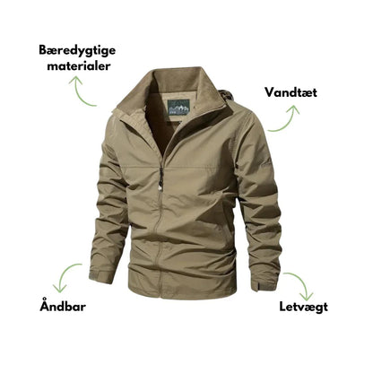 Outdoor-jakke til mænd - vind- og vandtæt