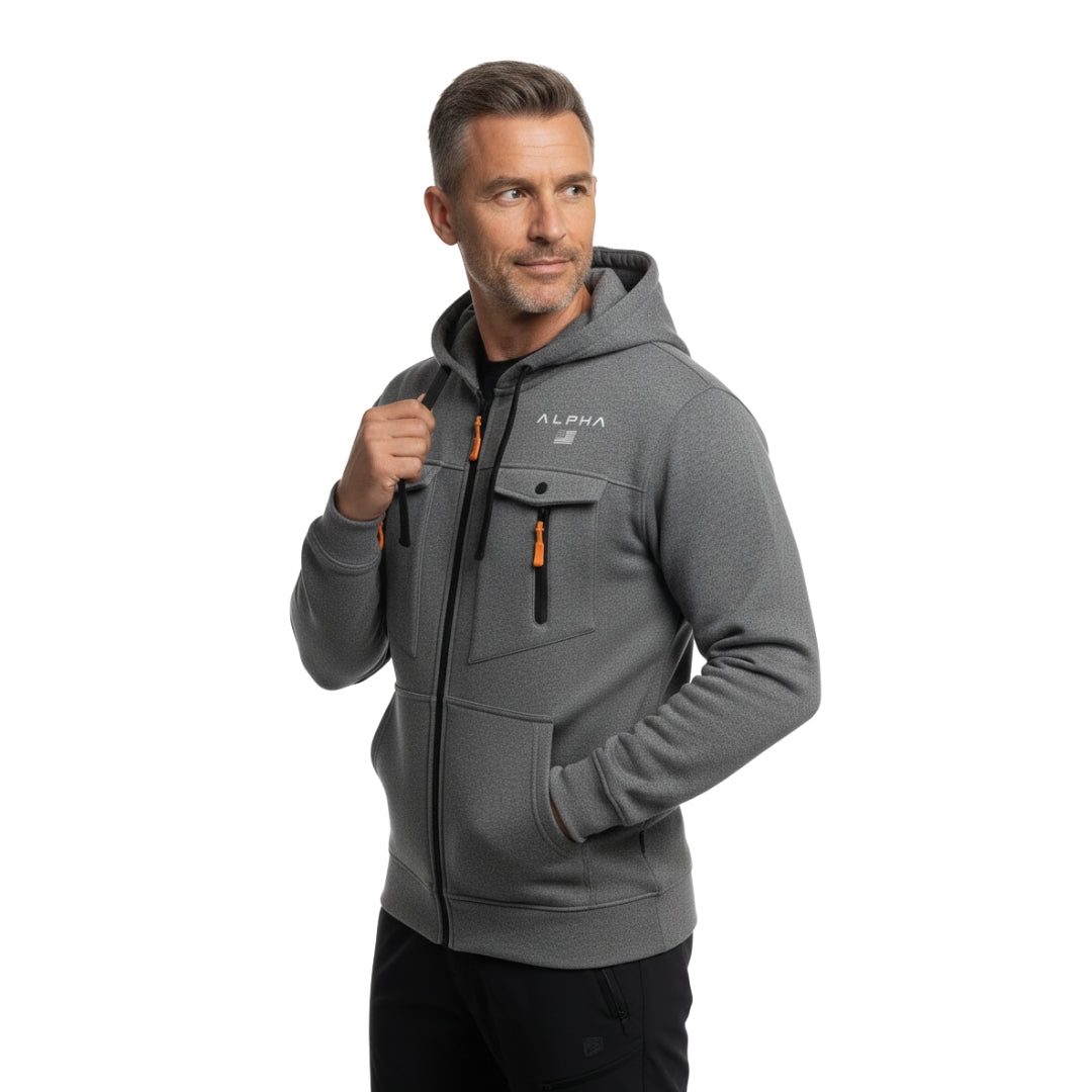 Softshell Hættetrøje – Fuld Lynlås – Termo Jakke