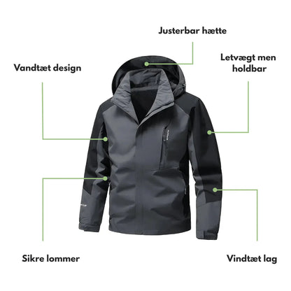 Vandtæt Jakke – Outdoor Vandring – Herre