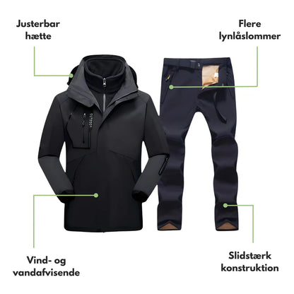 Herre Softshell Sett – Outdoor Jakke – Turbukser