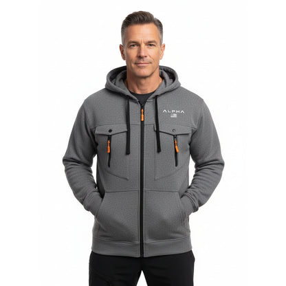 Softshell Hættetrøje – Fuld Lynlås – Termo Jakke