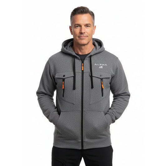 Softshell Hættetrøje – Fuld Lynlås – Termo Jakke