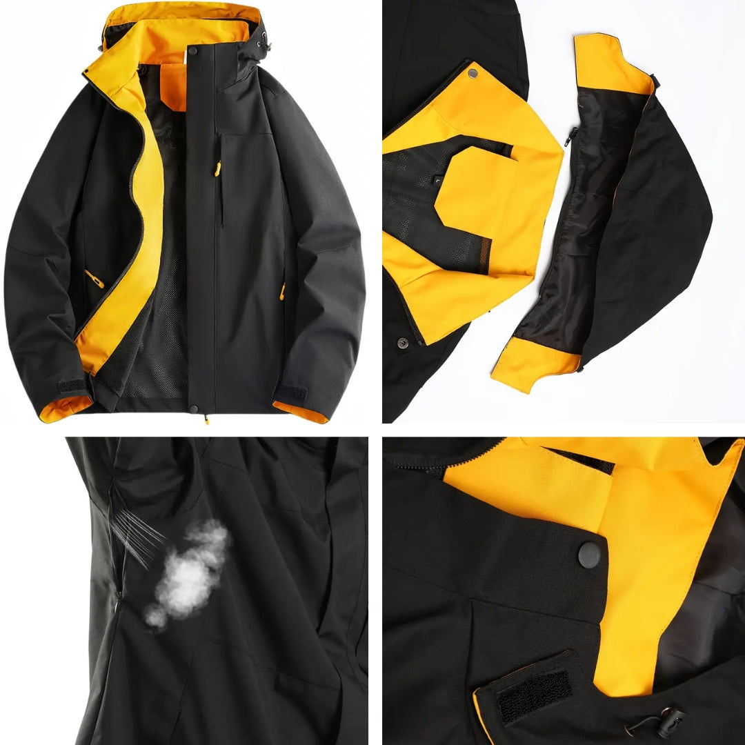 Herrejakke – Vandtæt – Med Hætte – Efterår