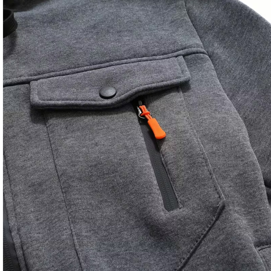 Softshell Hættetrøje – Fuld Lynlås – Termo Jakke