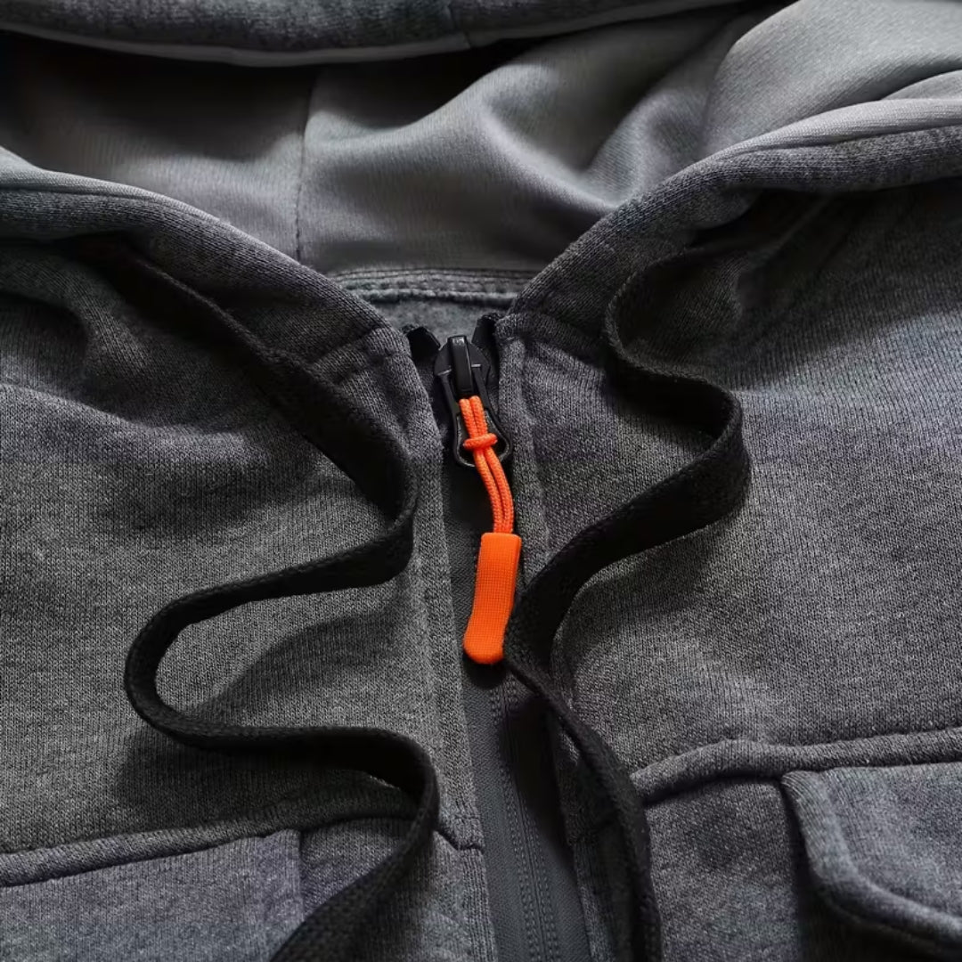 Softshell Hættetrøje – Fuld Lynlås – Termo Jakke