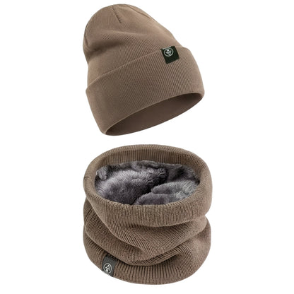 Vinterhue – Varm Tørklæde – Foret Strikket Sæt
