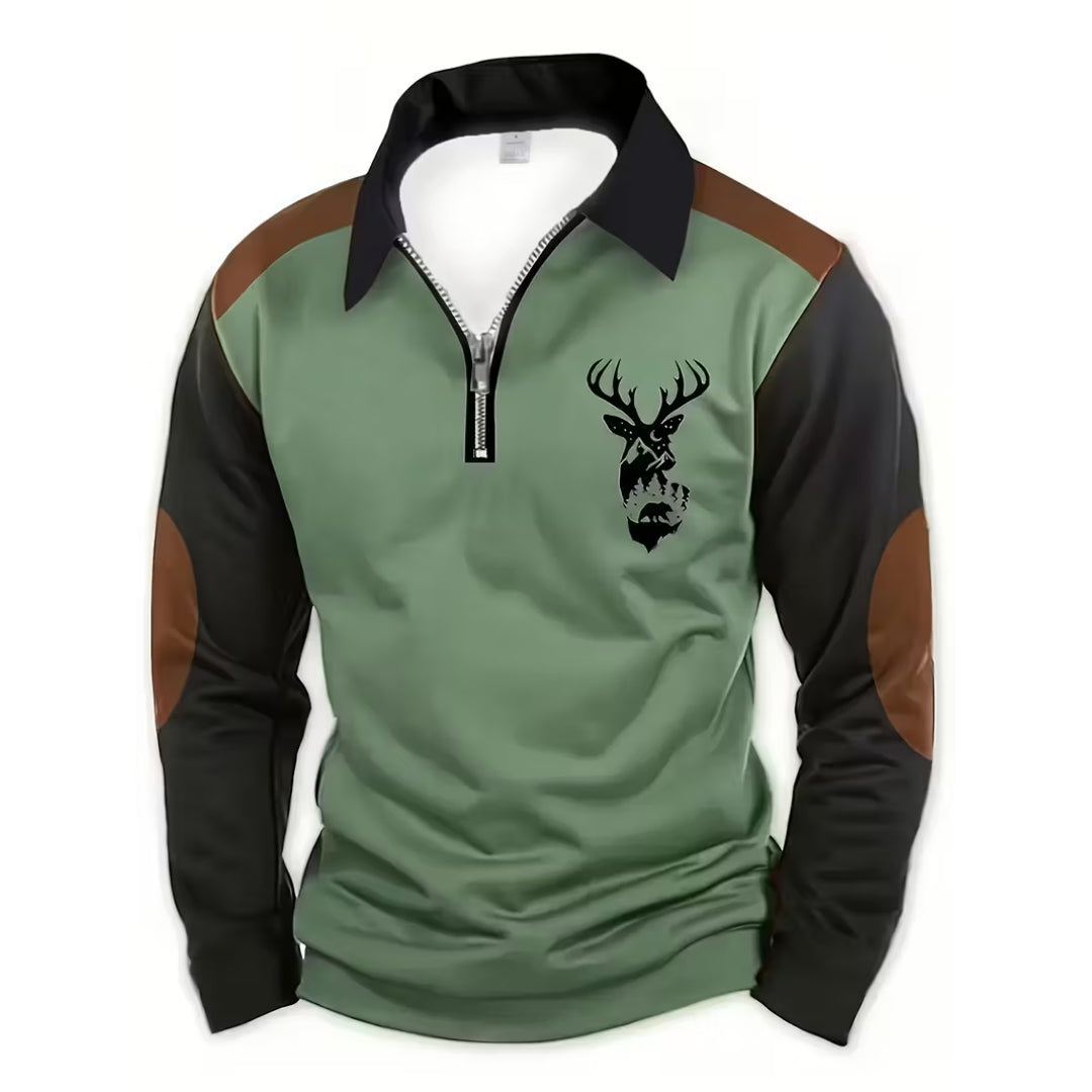 Outdoor Trøje – Half Zip – Hjorte Design