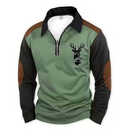 Outdoor Trøje – Half Zip – Hjorte Design