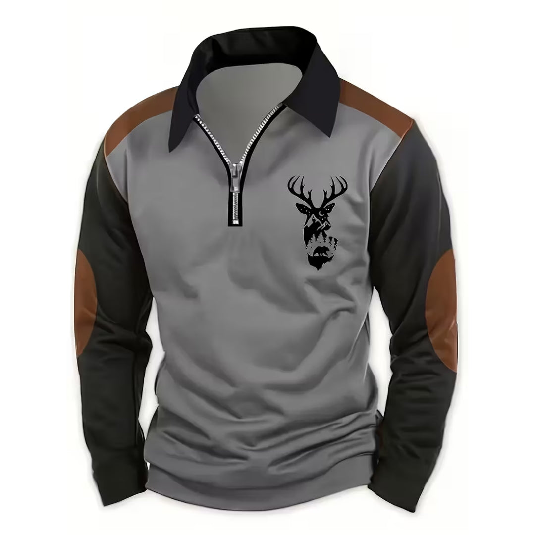 Outdoor Trøje – Half Zip – Hjorte Design