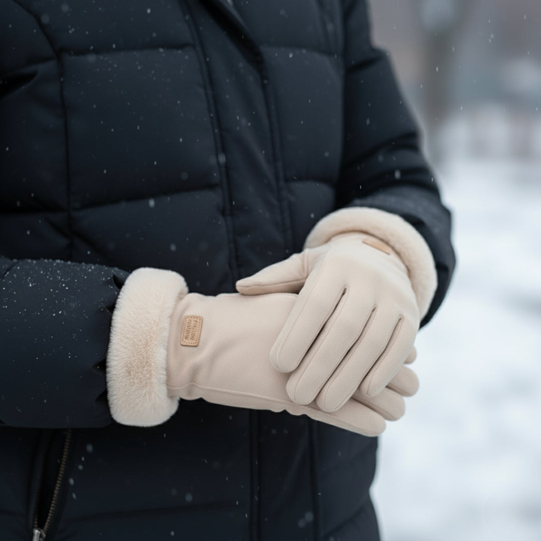 Touchscreen-kuppen på handsken