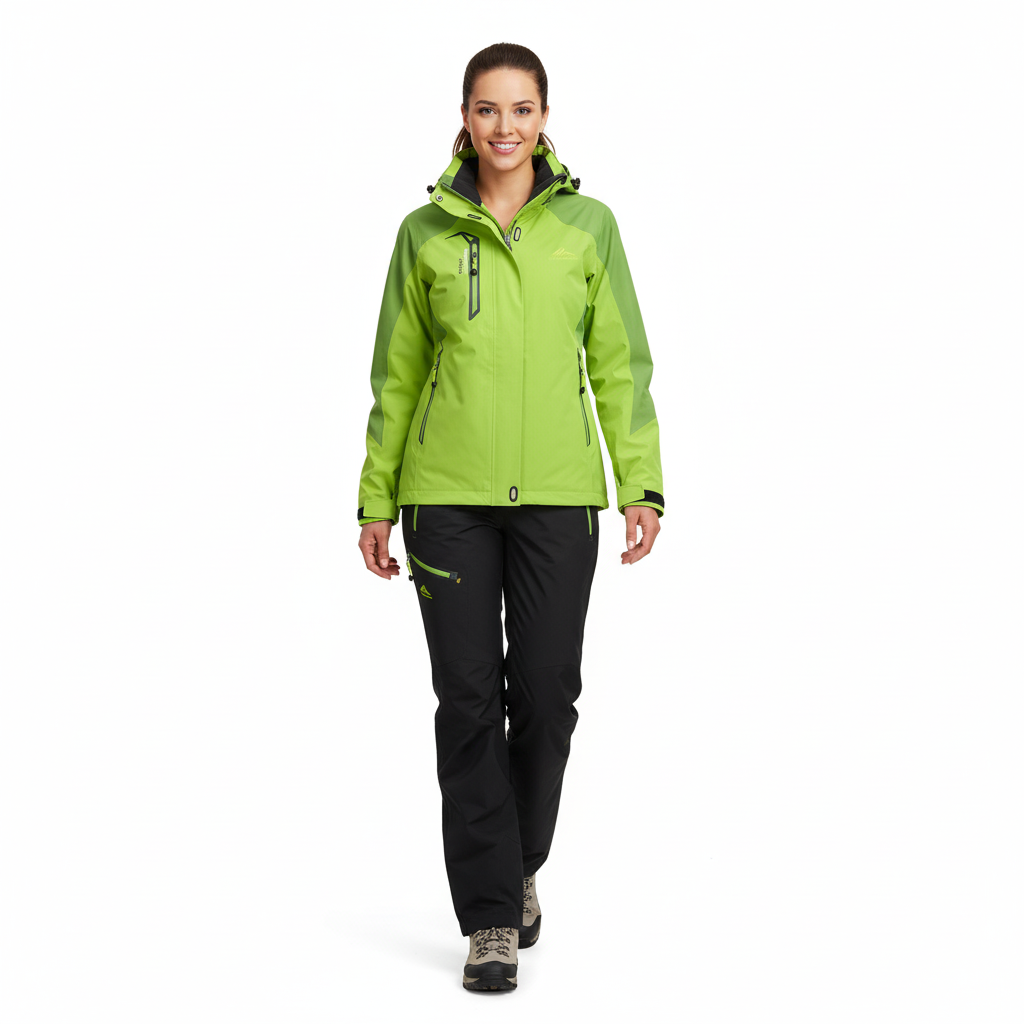 Softshell jakke dame i lilla set forfra