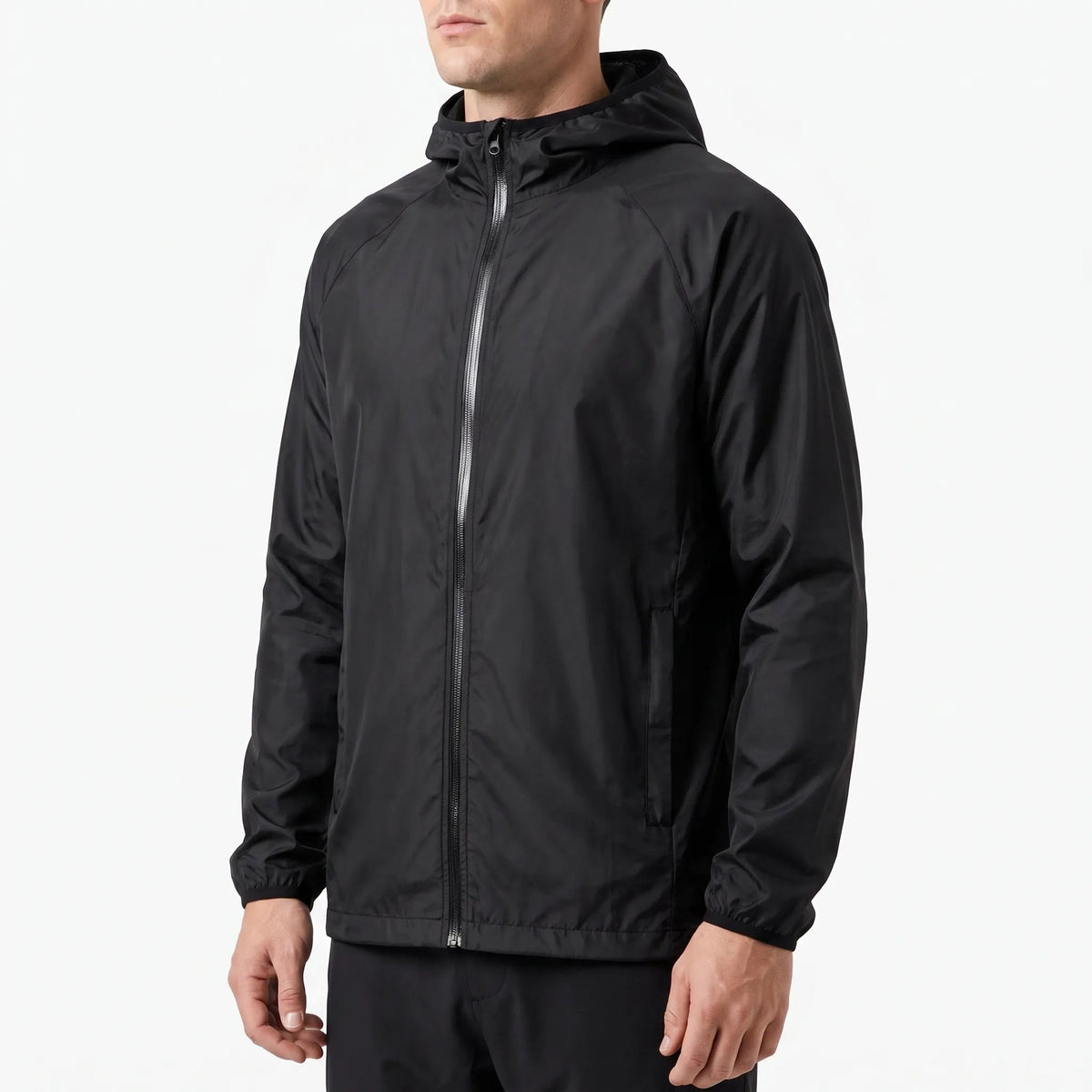 Vindjakke unisex i gul på model