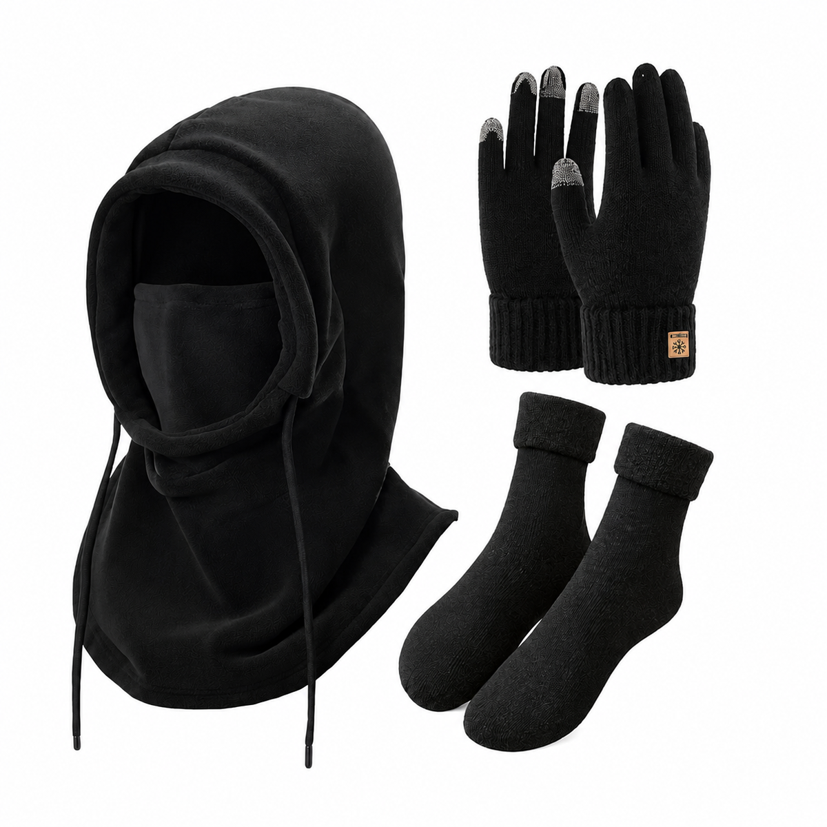 Balaclava-sæt pakket til gave