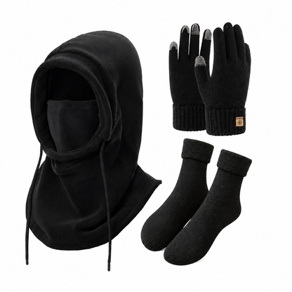 Balaclava-sæt pakket til gave