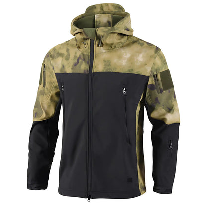 Softshell jakke herre grå detalje af krave