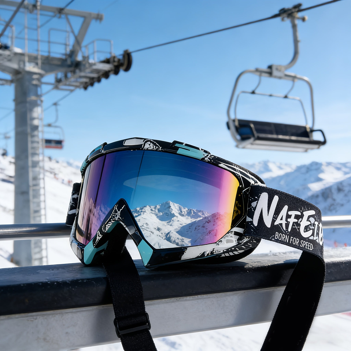 Skibriller – rammen set i nærbillede