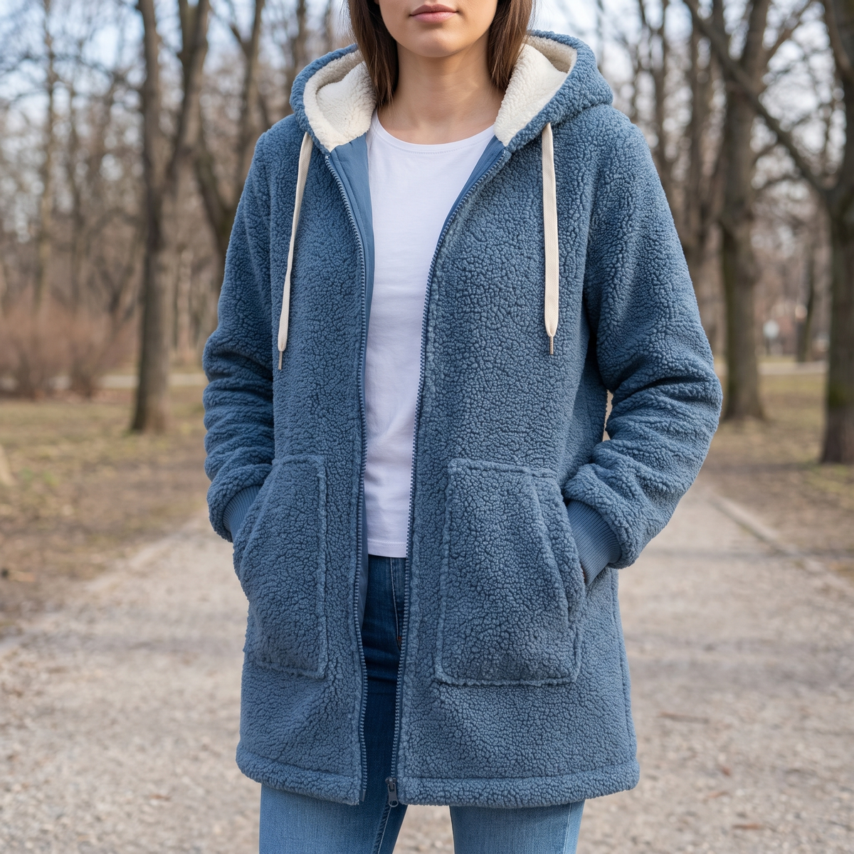 Fleece jakke dame – hovedbillede
