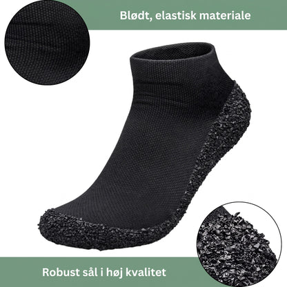 Barfodssko sort – blødt, elastisk materiale og robust sål