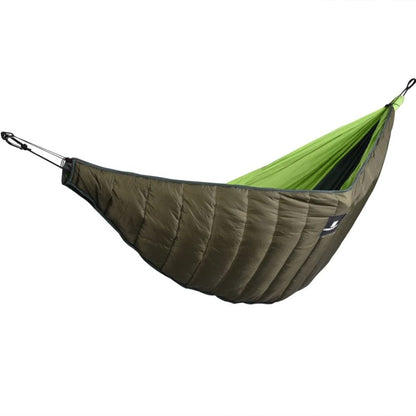 Underquilt hængekøje detalje af hulfiberfyld