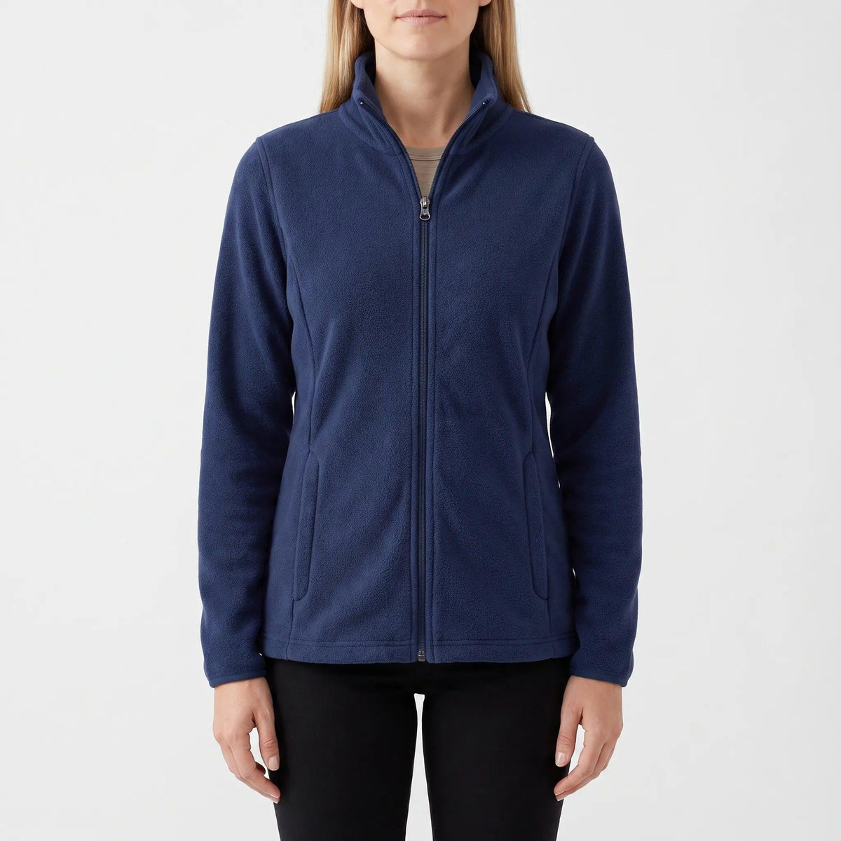 Overgangsjakke dame dobbeltbørstet fleece, billede 5