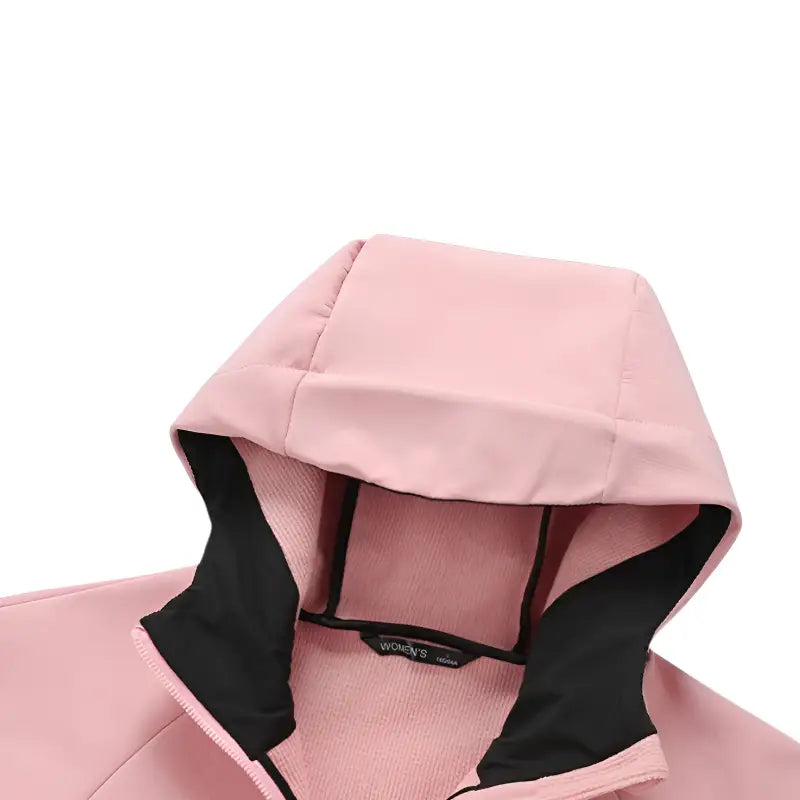 Softshell jakke dame i sort set forfra