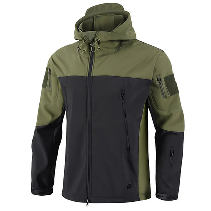Softshell jakke herre sort camouflage set bagfra