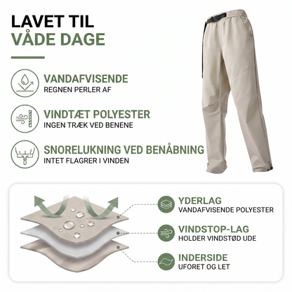 Vandrebukser dame i rosa set forfra