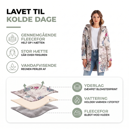 Vinterjakke dame med to dybe sidelommer