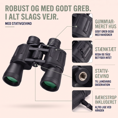 Kikkert 20x50 med stativgevind