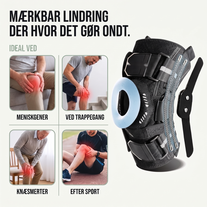 Knæbind set bagfra med velcrobånd