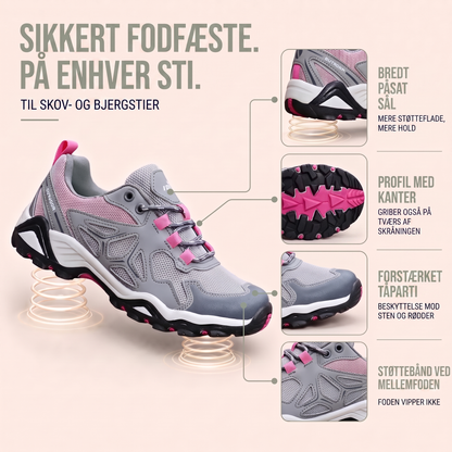 Vandresko dame i rosa set forfra