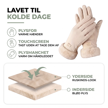 Plyskforet inde i handsken