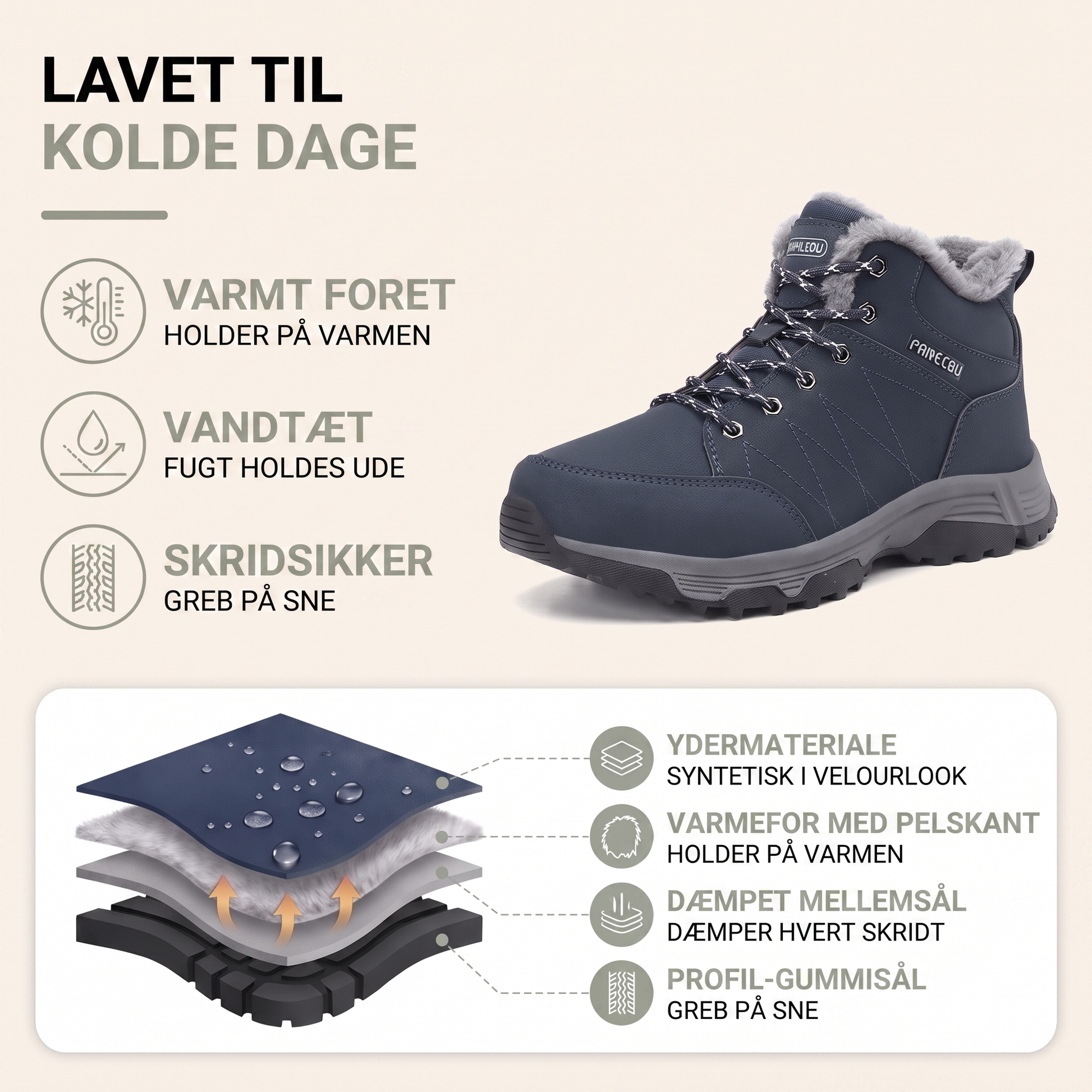 Vinterstøvler herre på model der går