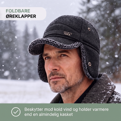 Vinterhue herre i antracit på model