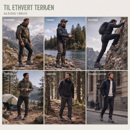 Vandresko herre i brun fra siden