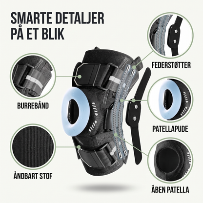 Knæbind – nærbillede af fjederstøtte